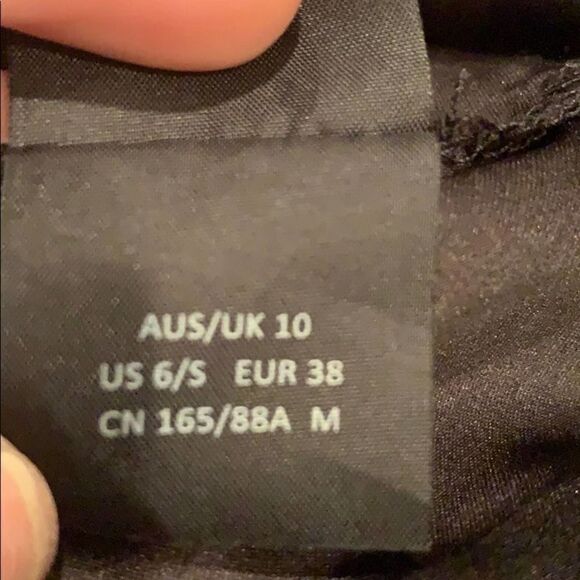 Bardot Jade Black Lace Jewel Tone Floral Sheer Cutout Back Mini Dress Sz 6 - Picture 8 of 10